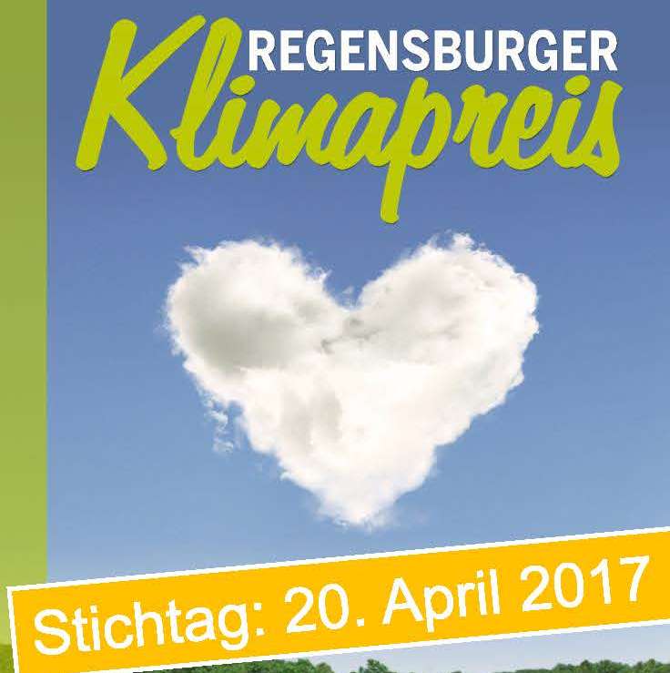 Aufruf zur Bewerbung zum Regensburger Klimapreis 2017