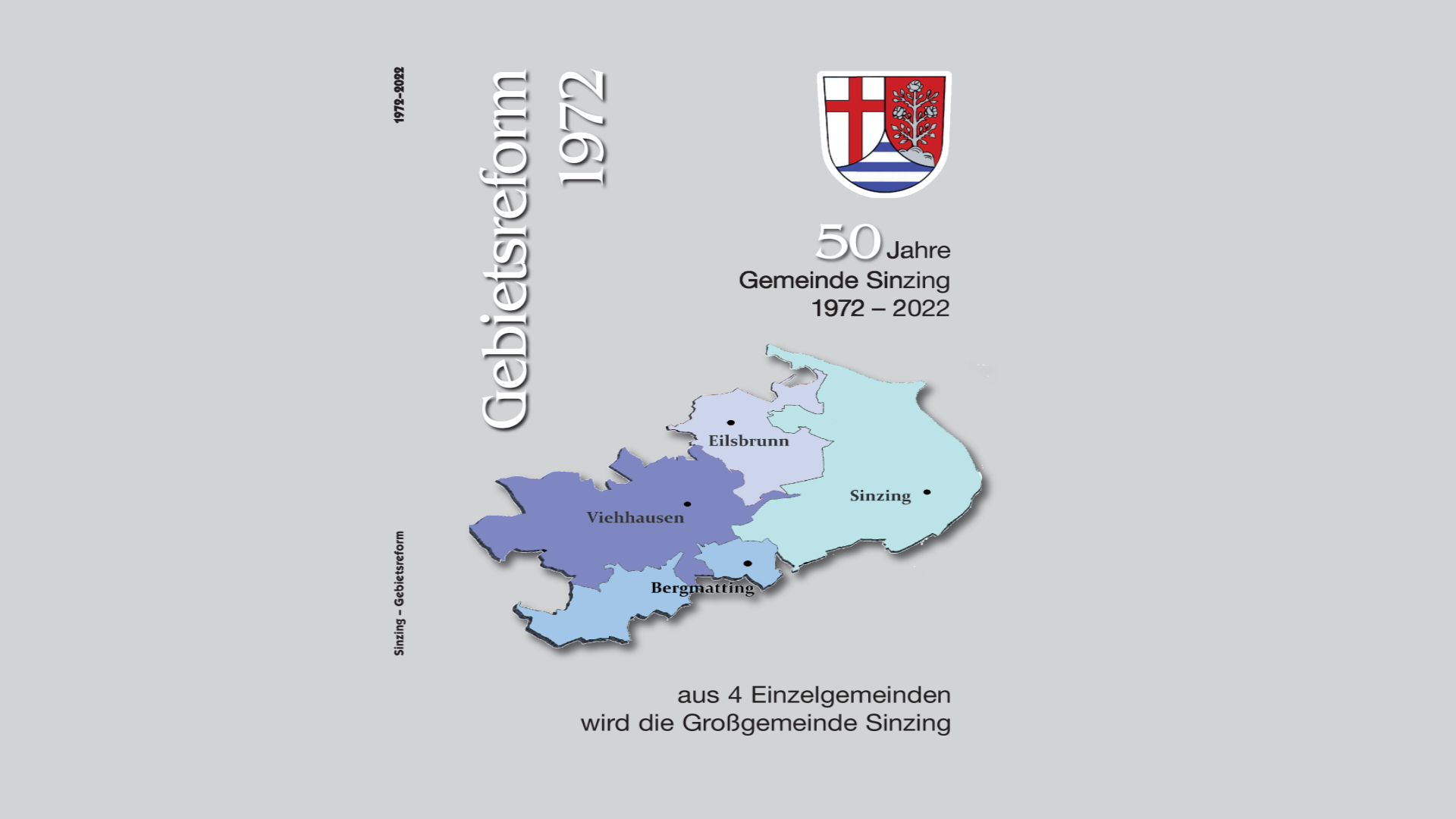 Jubiläumsbroschüre Gebietsreform 1972 – 50 Jahre Gemeinde Sinzing